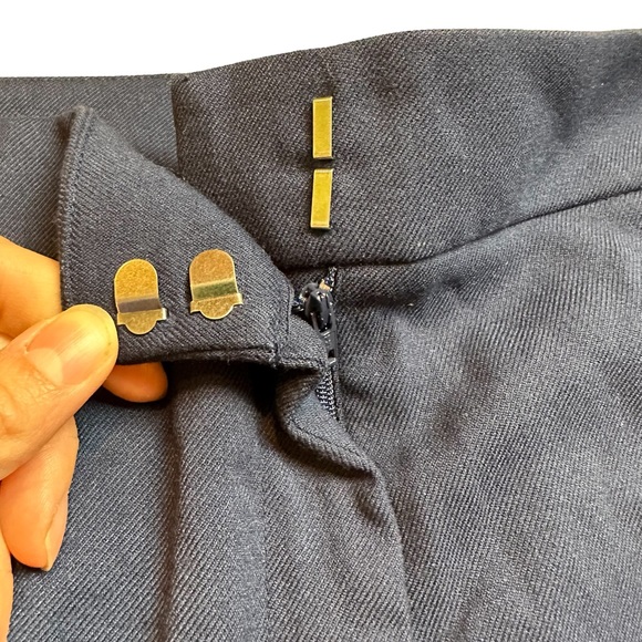 LEITH Women’s Wide Leg Stretch Dress Pant Trouser in Navy Blue L - Picture 3 of 8